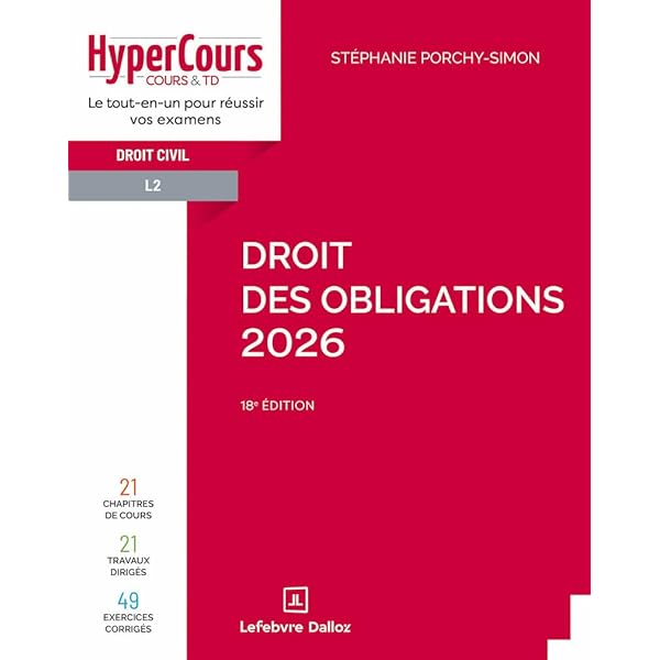 Amazon.fr - Droit des obligations 2025. 17e éd. - Porchy-Simon